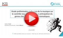 Etude préliminaire : influence de la musique sur le contrôle neuromusculaire en anticipation du genou chez des sujets asymptomatiques