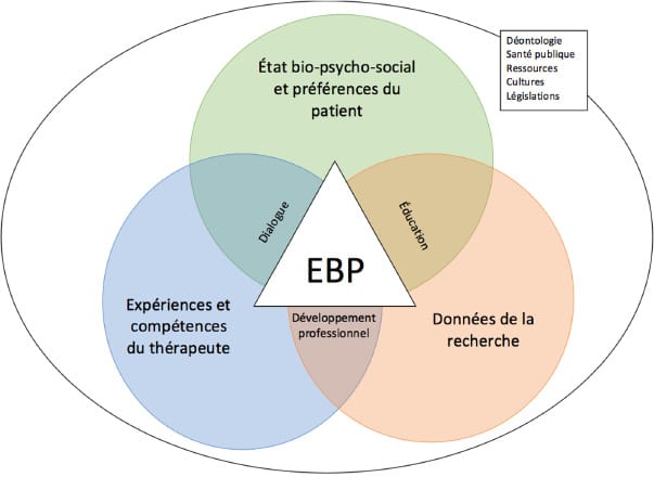 Evidence-Based Practice dans la pratique holistique et la prise de décision d'un masseur-kinésithérapeute clinicien : une recherche qualitative