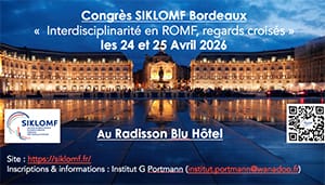 12es Journées de la SIKLOMF - « Interdisciplinarité en ROMF, regards croisés »